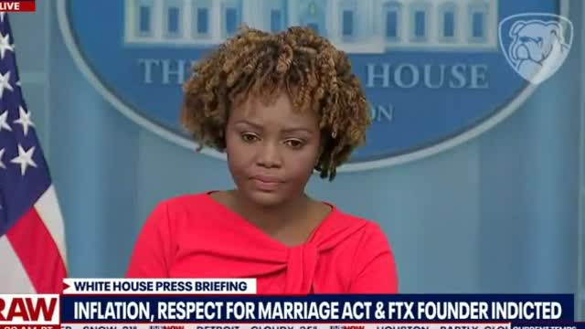 Karine Jean-Pierre Won’t Say if Biden will Return Millions of Dollars of Campaign Donations Received From Sam Bankman-Fried