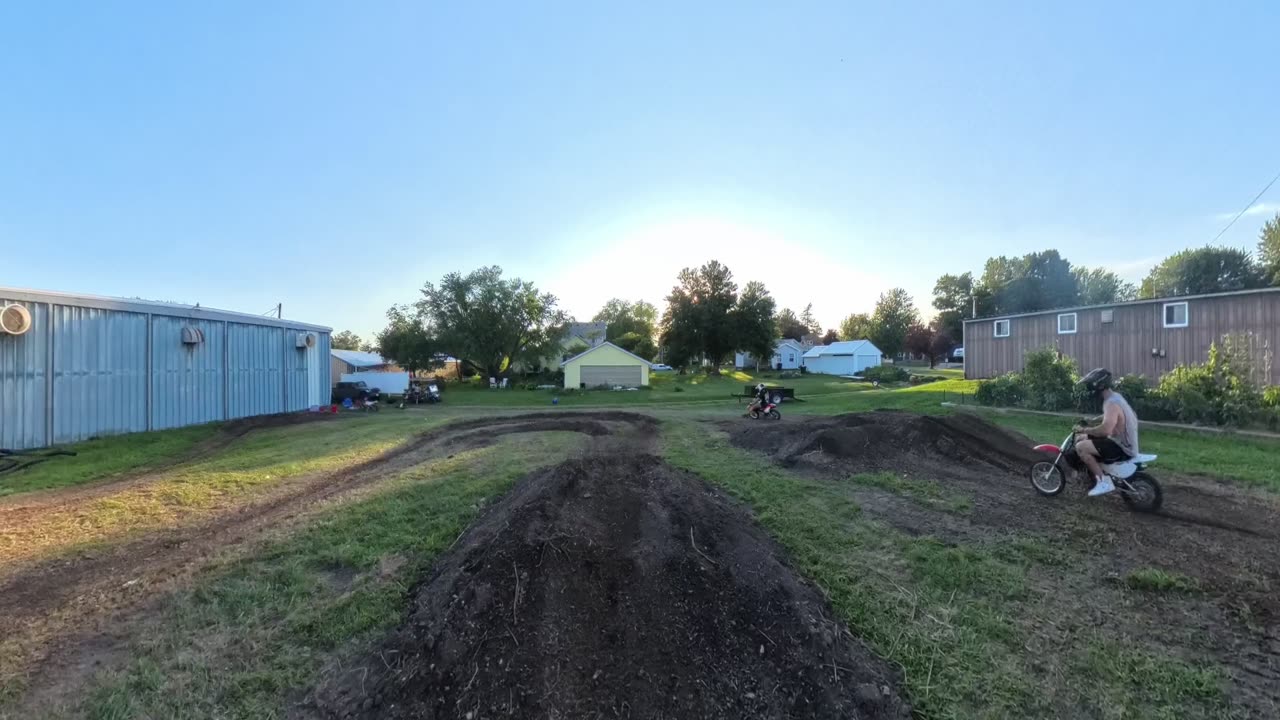 Quick Pit Bike Sesh on the New Track