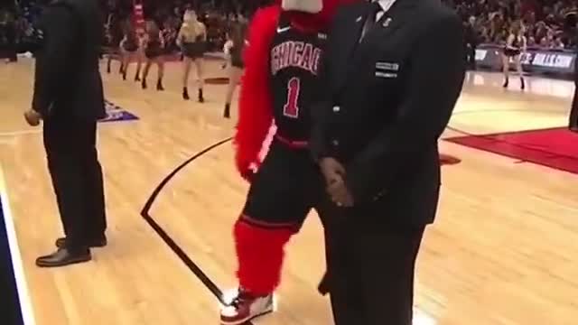 NBA mascot, a bit of a pain in the ass