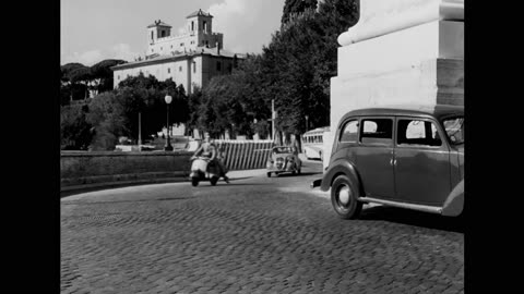 Audrey Hepburn Roman Holiday 1953 Vespa Ride 4k