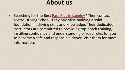 Best Pass Plus in Langley.