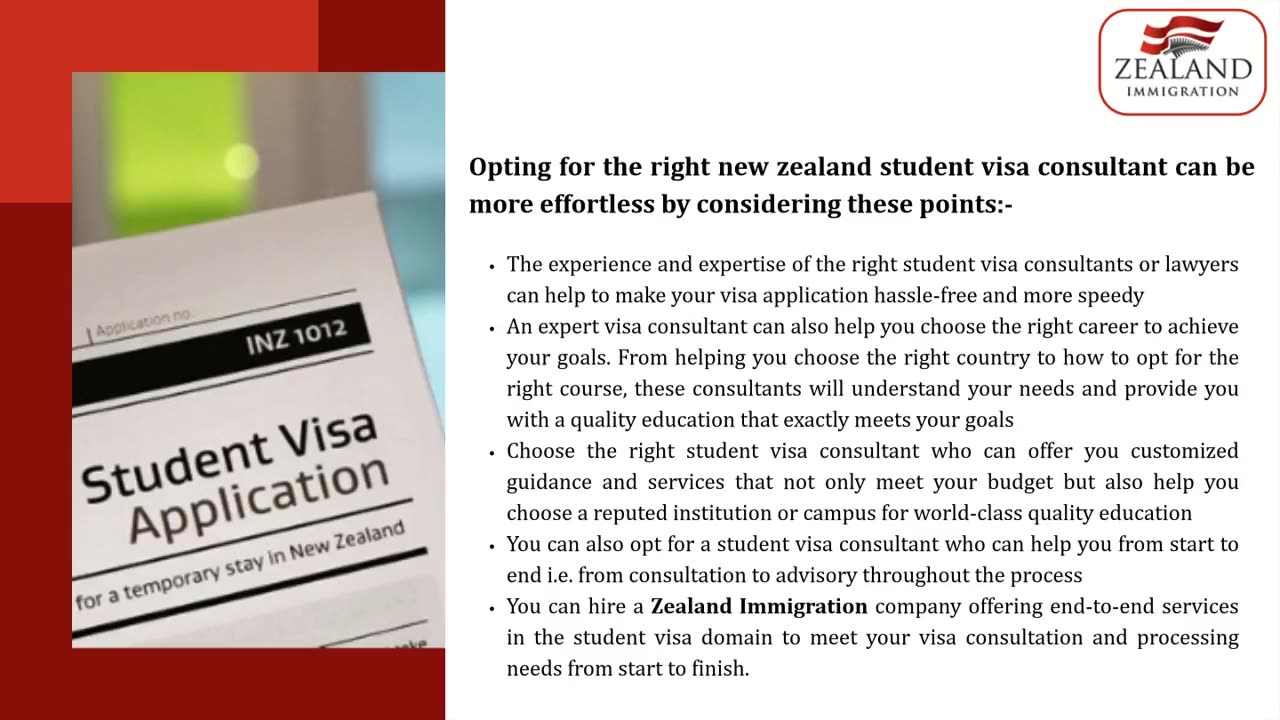 Most Prominent New Zealand Student Visa Consultant