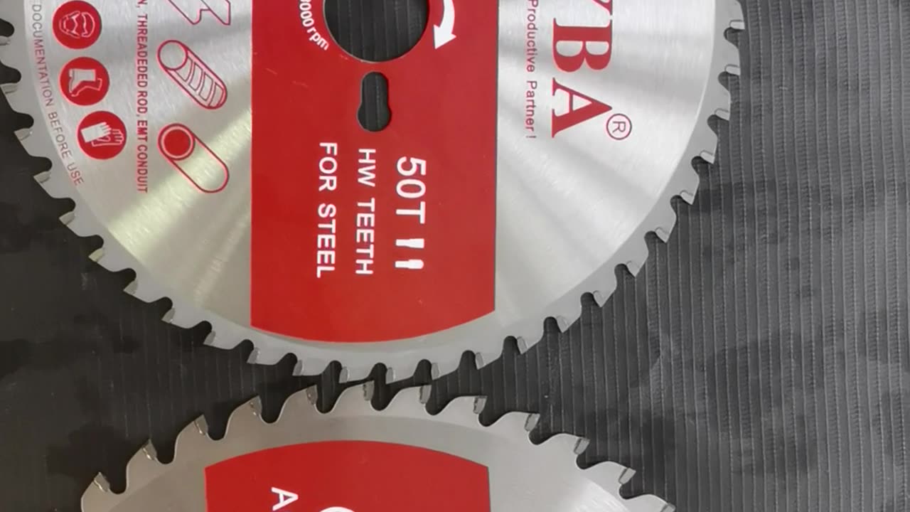 Steel cutting TCT saw blade