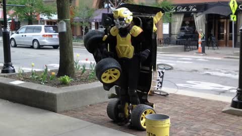 transformer street performer