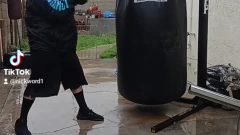 500Lb Punching Bag Workout Part 16