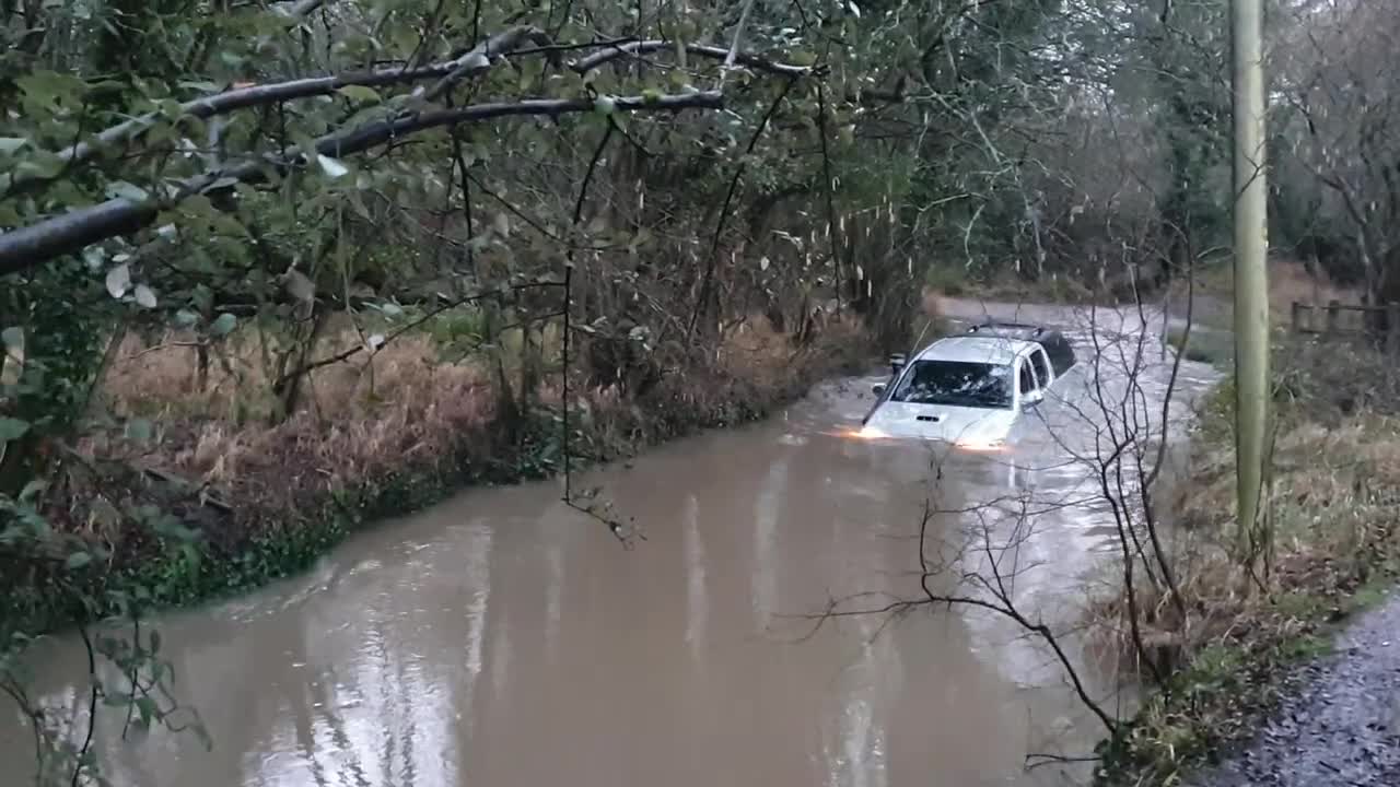 Toyota Hilux Hi-lux wading in Good Easter Ford Essex