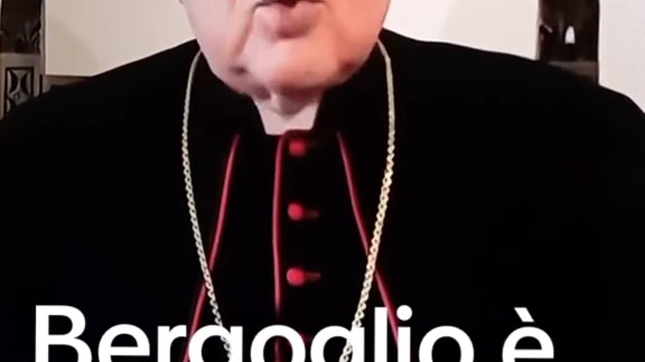 MONSIGNOR VIGANÒ: Bergoglio è l'anticristo.