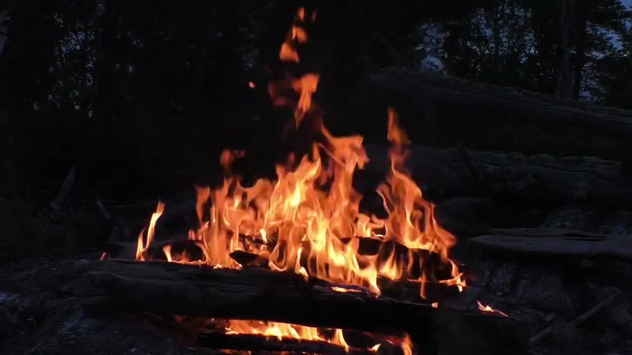 Relaxing Camp Fire Relaxing Nature Night Sounds HD