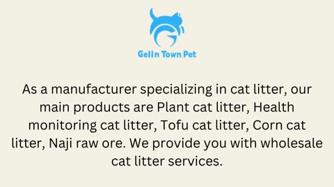 Corn Cat Litter supplier