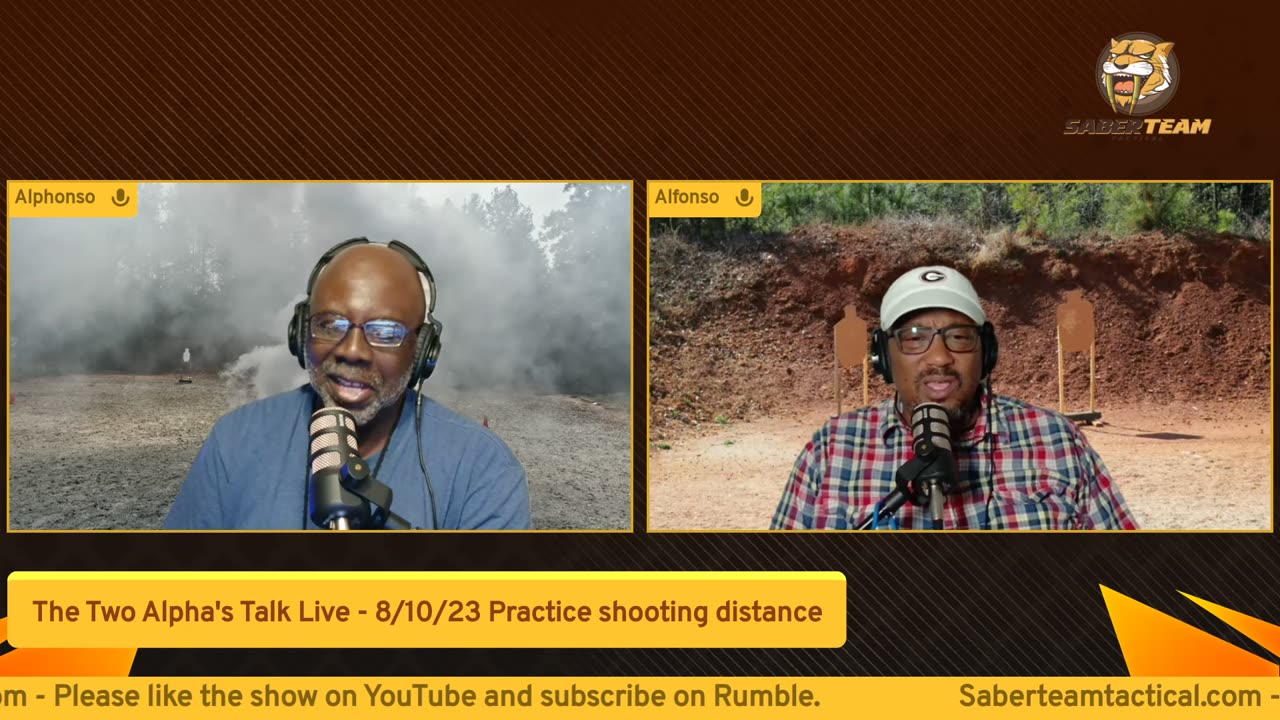 The Two Alpha's Talk - Live 08/10/23 Practice shooting at distance