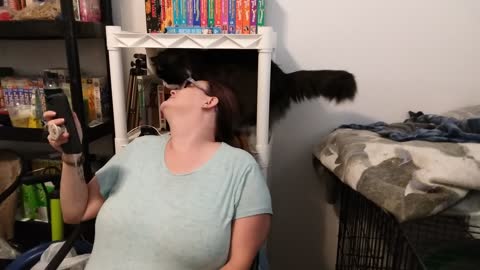 Shanti Kissing My Sister's Forhead