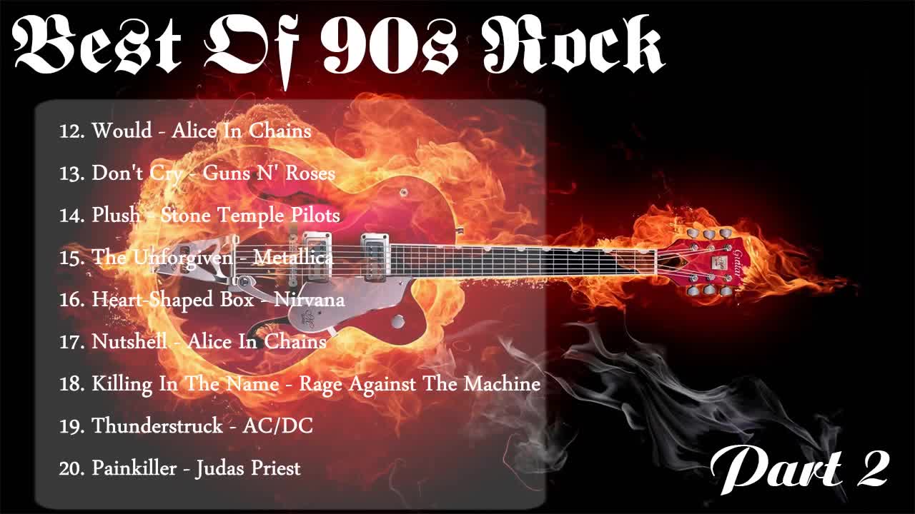 Best Rock Songs Of 90's Compilation