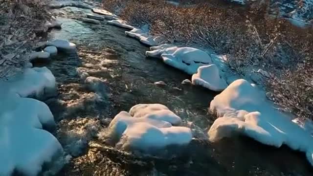 Relaxing Winter Sunset 🌅 in Alaska