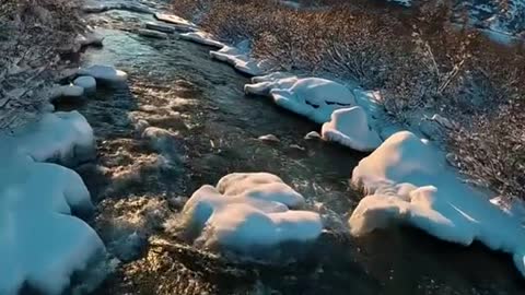 Relaxing Winter Sunset 🌅 in Alaska