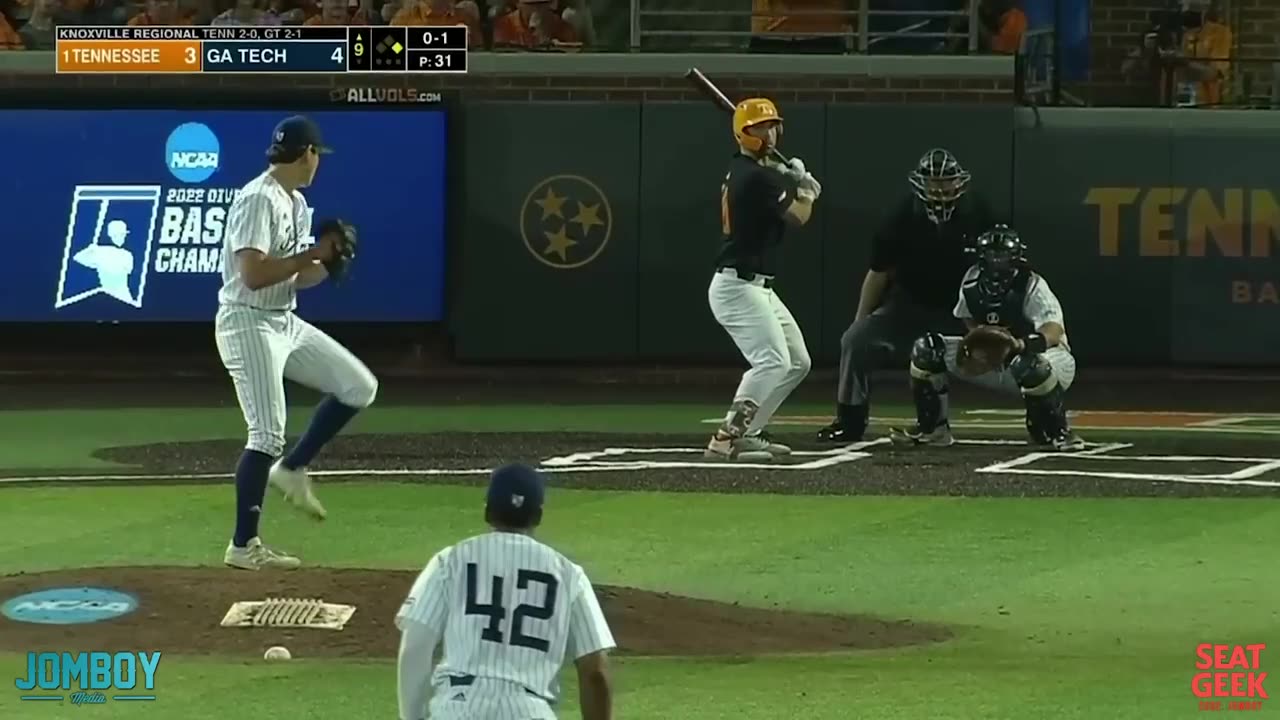 Georgia Tech is defeated by Tennessee in ninth place after a collapse.