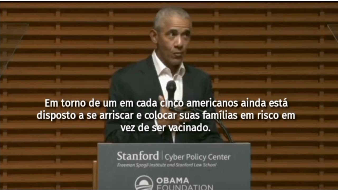 Lembre-se de quando os 12 camundongos morreram nos testes em animais para a arma biológica C19... Bem, aqui está Obama dizendo que você é o rato substituto...