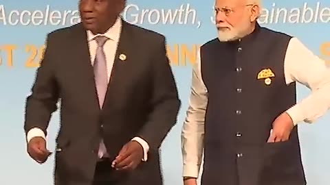 RESPECT for the National Flag 🫡 | PM Modi picks up the Tricolour during BRICS Summit 🇮🇳
