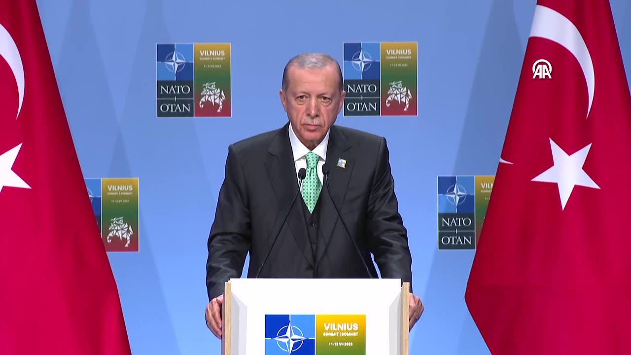 President Erdogan held a press conference after the NATO Summit