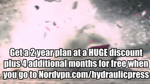 Hydraulic Press Turns Snow into Solid Ice