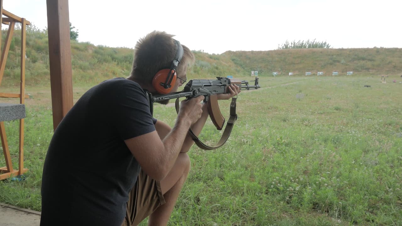 AK-47 in action