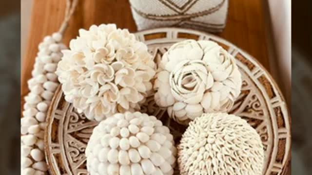 Beautiful shell craft/artistic seashore home decoration