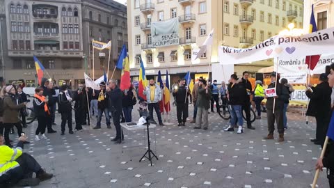 Dati-va jos mastile si refuzati aceasta stare de panica - Protest Jos Pandemia 8 Noiembrie Timisoara