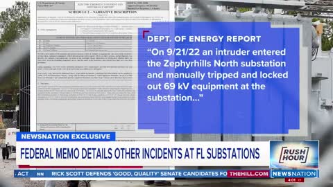 Exclusive Six incidents at Duke Energy substations in Florida Rush Hour