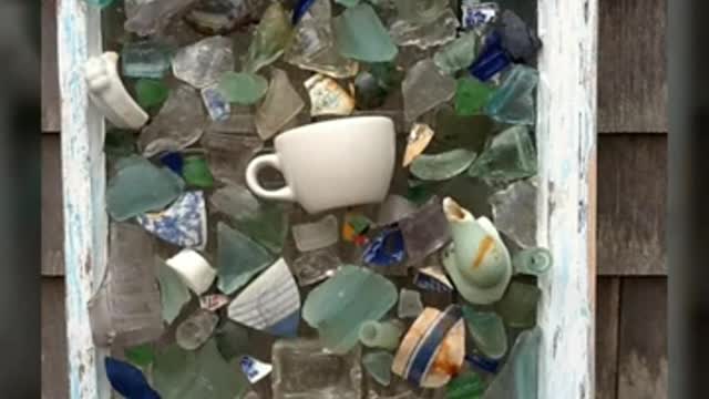 Real stone craft/stone painting/artistic home decor