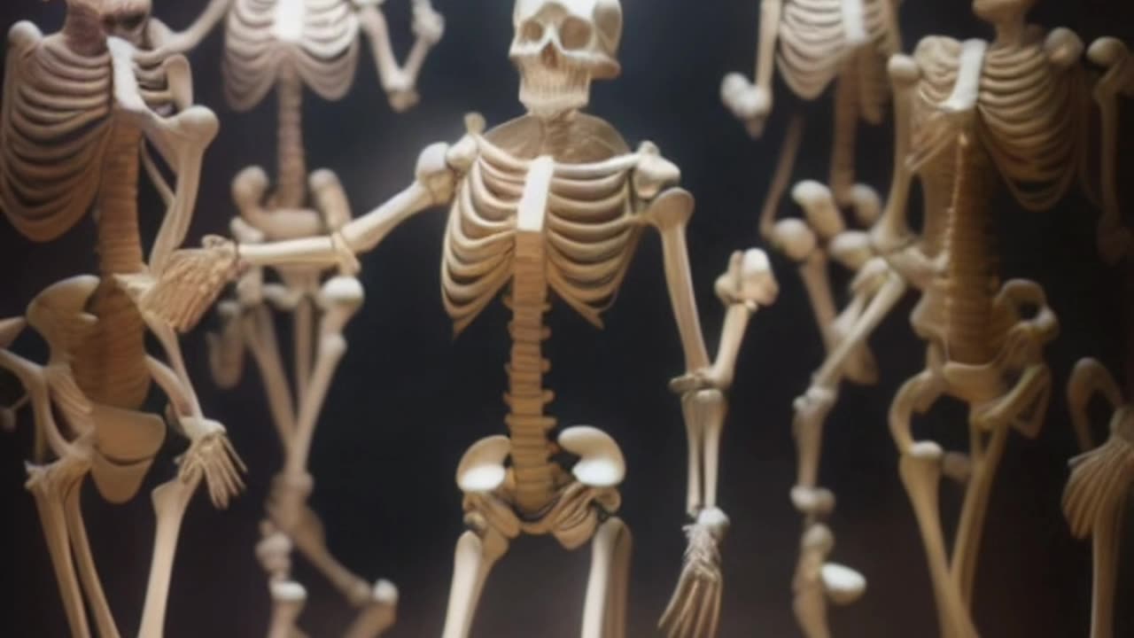 Own created skeleton dance