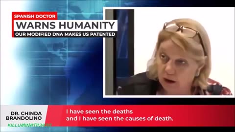 SPANISH DOCTOR CHINDA BRANDOLINO WARNS HUMANITY OUR MODIFIED DNA MAKES US PATENTED