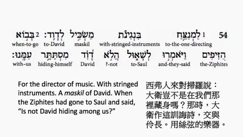 psalm 54 in hebrew _ salmo 54 en hebreo