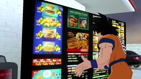 Goku vs Vegeta BUT its at McDonalds Pt 1