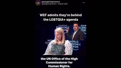 WEF Maggots Admit They're Behind The LGBTQIABCDEFaggots