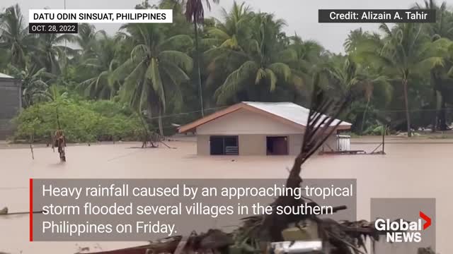 Tropical storm floods southern Philippines, kills at least 31 people