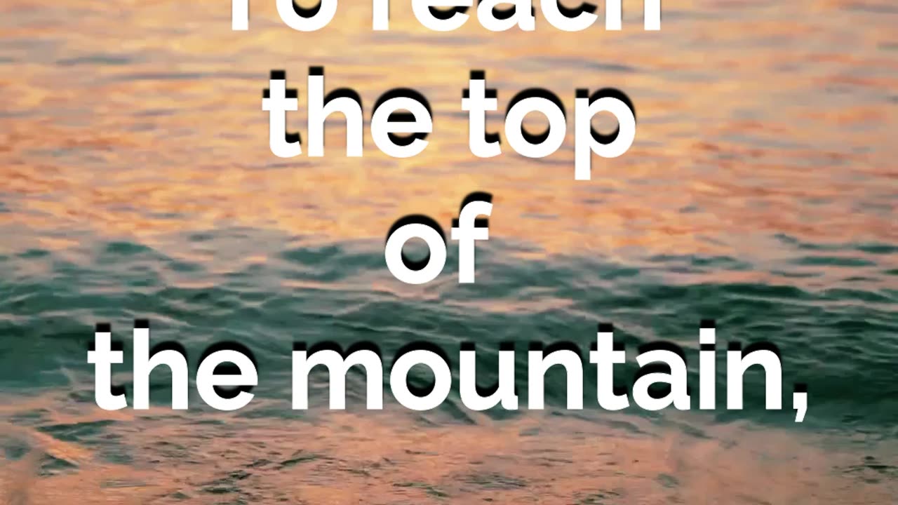 To Reach the top of the Mountain #successfact #success