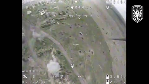 Defeat of enemy positions with thermal bars with FPV drone