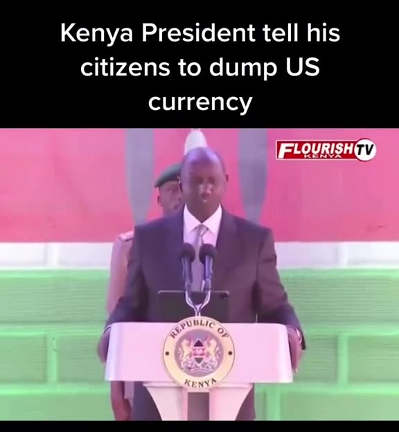 🇰🇪 Kenyan President William Ruto recommends his citizens who hold US dollars to get rid of them.
