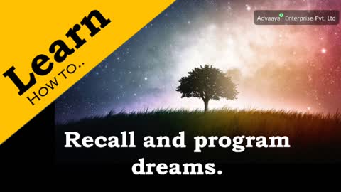 The Science & the Art of Programming Your Dreams