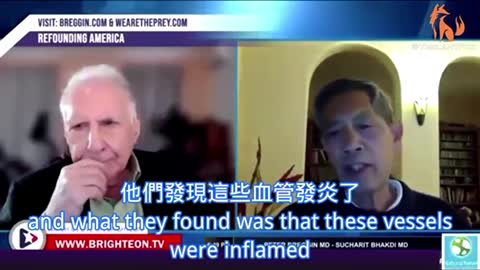 Dr. Bhakdi 陳述了德國🇩🇪病理學家疫苗後屍檢結果。90%的人都有器官自身免疫攻擊的跡象，而幾乎可以在任何器官發現刺突蛋白⋯😭😭 😭😭