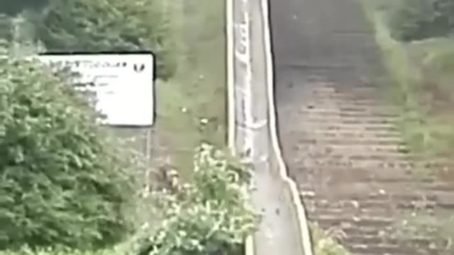 playing with water slide gone wrong