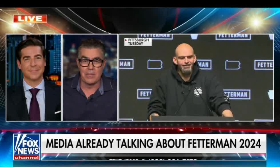 First Clearly brain damaged man elected to senate John Fetterman. Now MSNBC wanting him to be the nominee for president for 2024. Fettterman makes his city the most dangerous place in the in the world with highest murder rate worldwide as mayor of BRADDOC