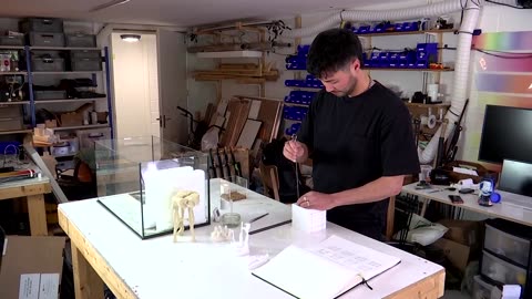 This stool was designed by plastic-eating mealworms