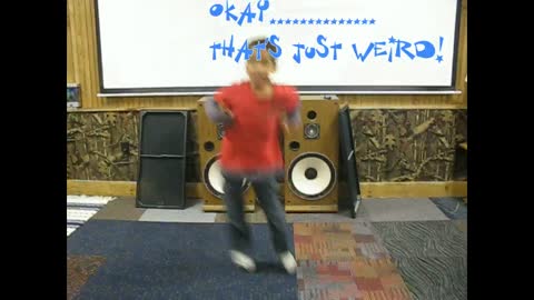 His Version of the Gummy Bear Dance