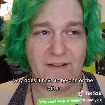 Man in green wig gets confused about Mother's Day...