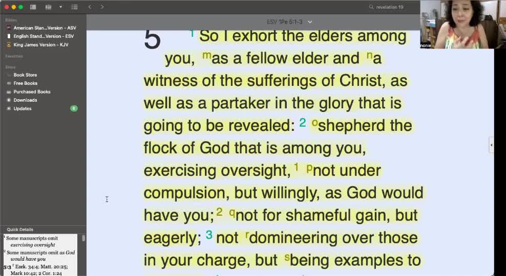 Bible Study on Shepherding the flock of God (1 Peter 5)