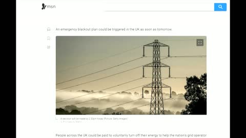 BLACKOUT BRITAIN! NATIONAL GRID ANNOUCMENT