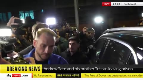 FOOTAGE: Andrew Tate and Tristan are freed from prison. 5:08 PM · Mar 31, 2023