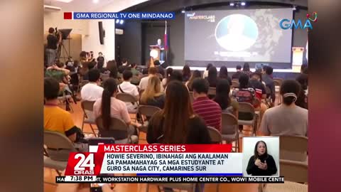 Howie Severino, ibinahagi ang kaalaman sa pamamahayag sa mga estudyante at guro sa Naga... 24 Oras