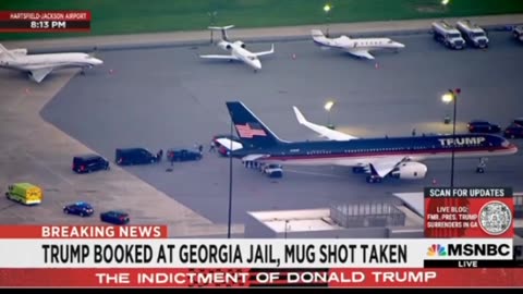 FAKE MSNBC | TRUMP BOOKED AT GEORGIA JAIL MUG SHOT TAKEN