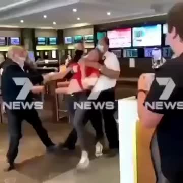 Murdered in Casino for “NO MASK”